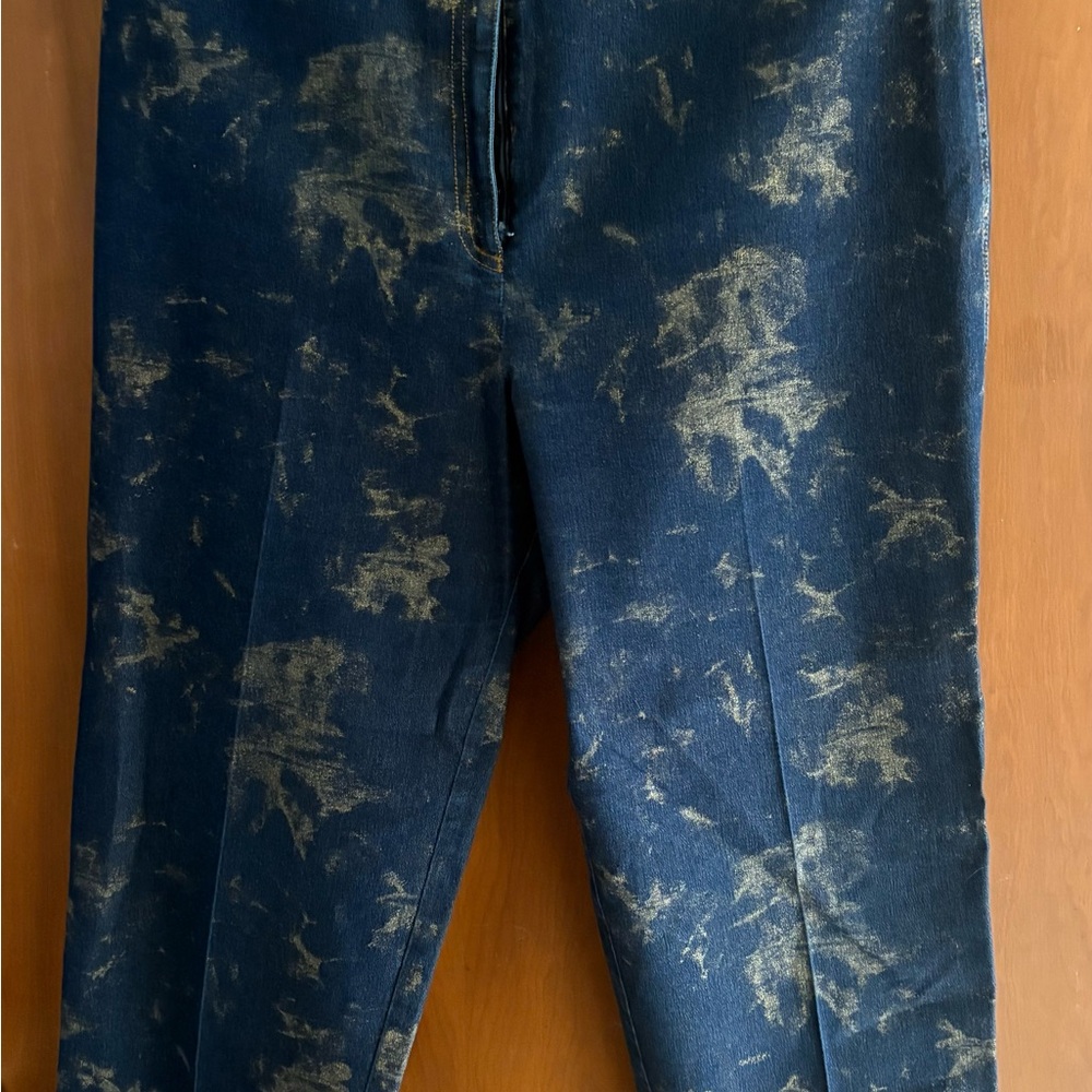 Vintage Linda lundstrom Jacket & pants Denim-Effect Button Front Jumpsuit Romper - Picture 5 of 14